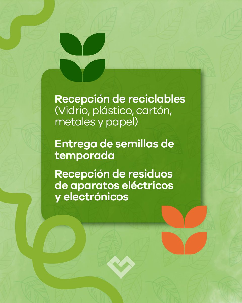 lanusmunicipio's tweet photo. ¡AMBIENTE SÍ! Lanús Recicla ♻️

Acercarte con tus residuos limpios y secos a nuestros puntos de reciclaje de 10:00 a 13:00.

👉 Martes 13 de octubre
📍 Plaza Villa Obrera (Eva Perón 2400, Lanús Este)
📍 Parque Lineal (Av. Gral. Pinto 4700, Monte Chingolo)

👉 Miércoles 14 de octubre
📍 Barrio Obrero (Chaco y Cnel. Murguiondo, Valentín Alsina)
📍 Plaza Constitución (Av. Tte. Gral. Juan Domingo Perón 3000, Valentín Alsina)
📍 Plaza Arias (Carlos Gardel 1300, Lanús Oeste)

👉 Jueves 15 de octubre
📍 Plaza Sarmiento (Av. 9 de Julio 1900, Lanús Este)
📍 Plaza Ricardo Rojas (Bustamante 900, Gerli)
📍 Plaza Atlántida (Chaco 1050, Lanús Oeste)

👉 Viernes 16 de octubre
📍 Plaza San Martin (Santiago Plaul 1900, Lanús Oeste)
📍 Plaza Capitán de Los Andes (Av. Hipólito Yrigoyen 3863, Lanús Oeste)
📍 Plaza 25 de Mayo (Santiago Plaul 3201, Lanús Oeste)

Y de 10:00 a 17:00
👉 Sábado 17 de octubre
📍 Plaza Auyero (Ramón Cabrero y Córdoba, Remedios de Escalada)

✅ Ecopunto
✅ Entrega de semillas
✅ Recepción de residuos de aparatos eléctricos y electrónicos

#LaCiudadQueNosMerecemos 🩵