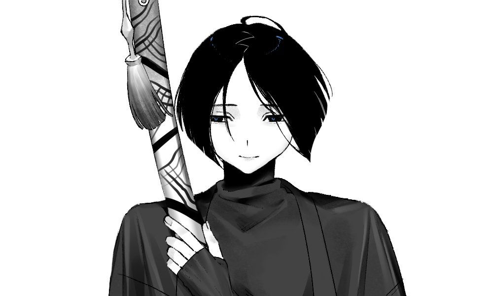 nokomiyahanken's tweet photo. "親方から賜った刀"を大切そうにしているのが立ち絵から伝わってくる男、一生味する https://t.co/pK9JvCRVWi