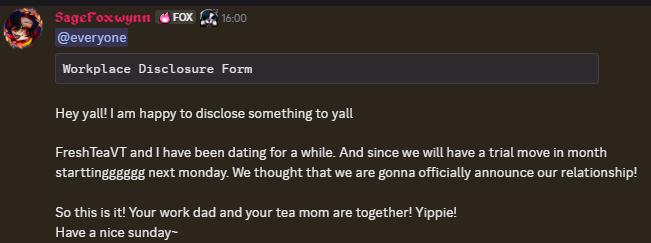 SageFoxwynn's tweet photo. Got an announcement for the interns! https://t.co/sHiSPLR6fk