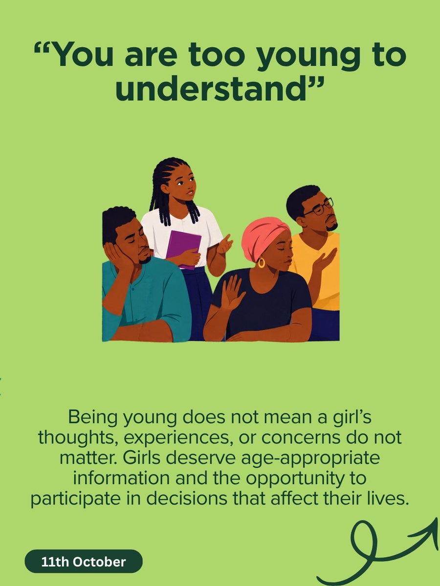 yncsd's tweet photo. Investing in girls means protecting their choices, safety, education, and futures. Girls deserve the time and freedom to grow into who they want to be.  End child marriage and invest in girls’ rights!  #dayofthegirlchild #yncsd

2/2 https://t.co/mfS3XERjGw