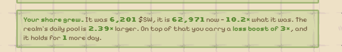 ridomvp_'s tweet photo. @0xOziK I'm still playing, but I've already lost around $270 here. The game is easy, but honestly, it's just not worth it. Even the $10 you said wouldn't make much of a difference ended up causing losses for the stakers. =)

extend the booster? =) @0xOziK  what's next, bro? https://t.co/4wVjd7TFTA