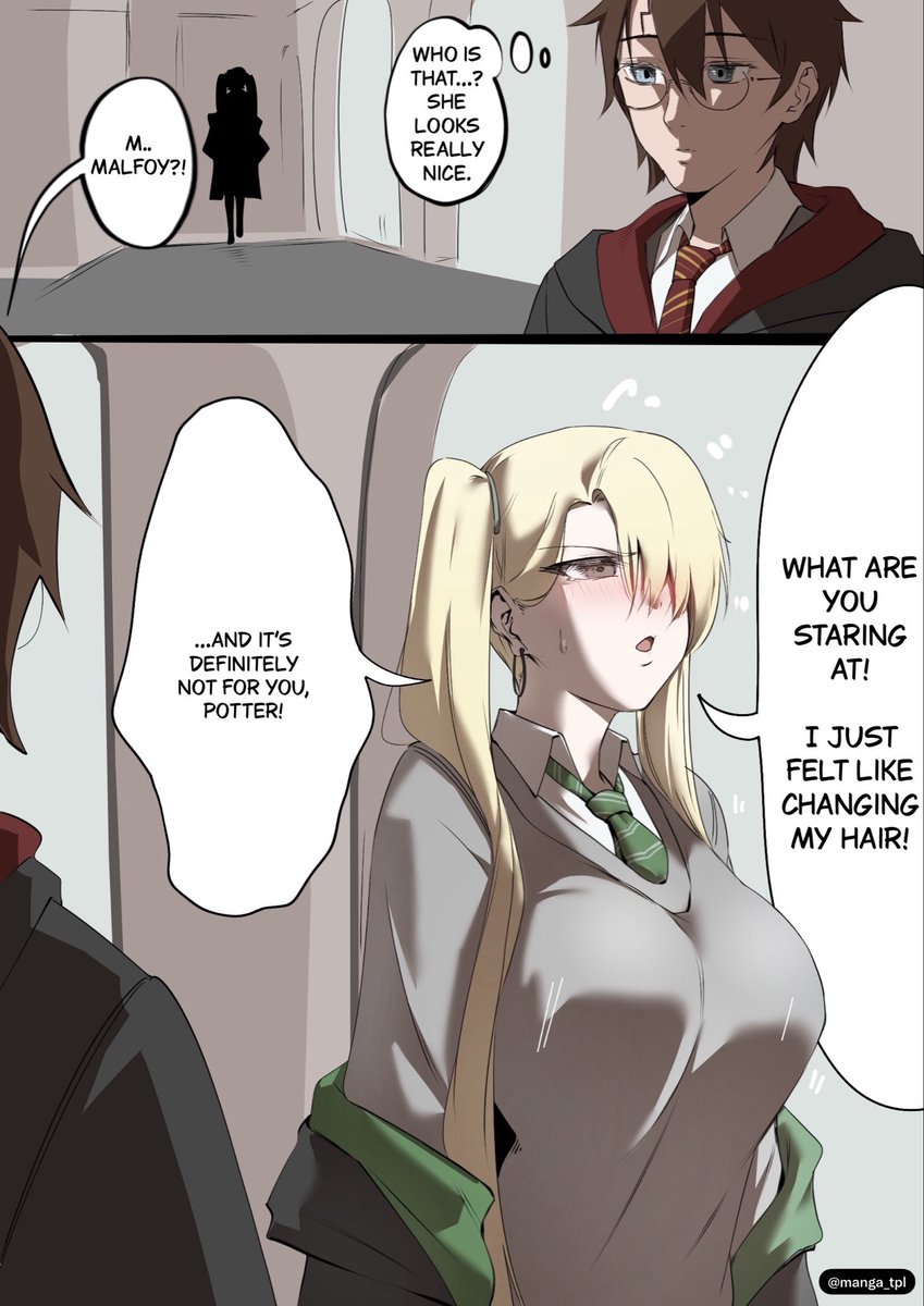 manga_tpl's tweet photo. Just finished a 2-page tsundere Fem! Malfoy fanart! 🫪

#malfoy #harrypotter #fanart #illustration #malfoid https://t.co/ovAk9Z3XHa
