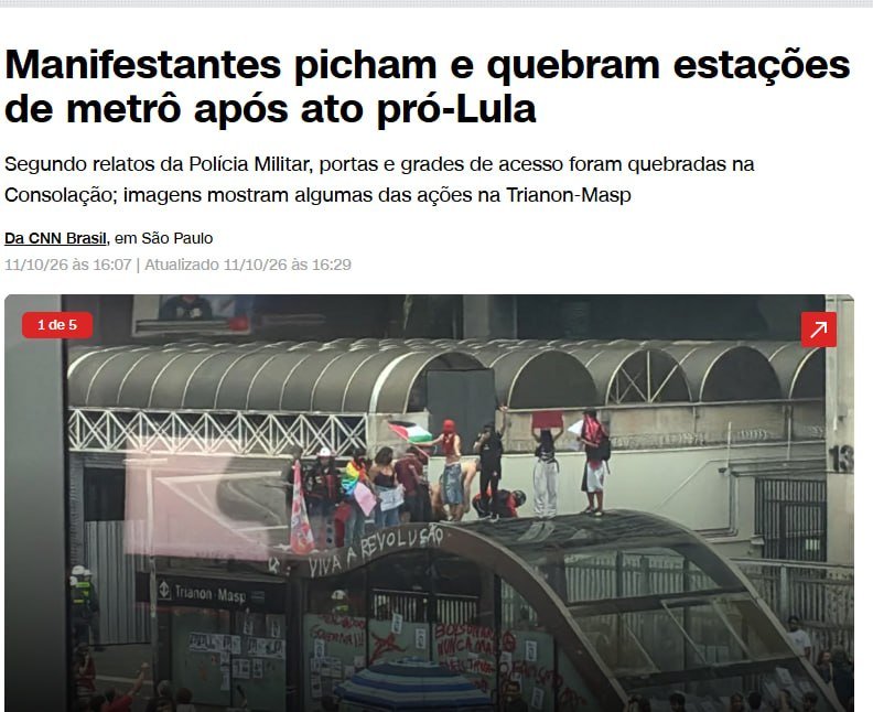 BolhadeS_P's tweet photo. 🚨 U.R.G.E.N.T.E

Marginais Petistas vandalizaram a Paulista.
Esse é o retrato da esquerda !

🐀🐀🐀 Ratos imundos https://t.co/QkBW1kyK1n