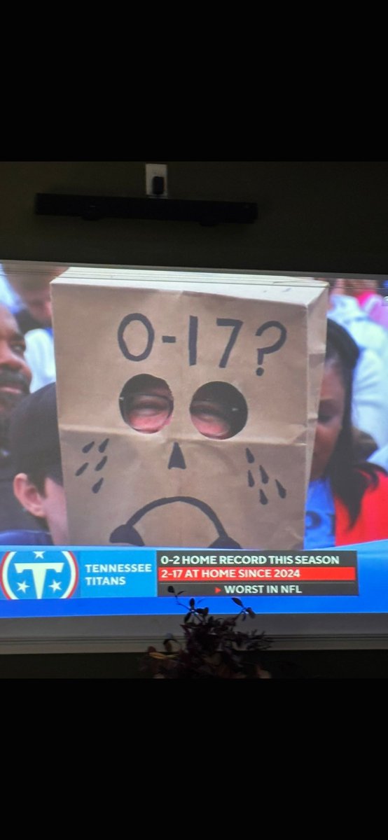 jeffmcrae1's tweet photo. @Titans ...how ALL of your fans feel over the past few years. This team is awful. Coaching is awful, QB is awful, Dan Moore is way overpaid and a revolving door for defensive personnel. This team is complete and total Ass and there seems to be NO adjustment from week to week. https://t.co/luo13speRw