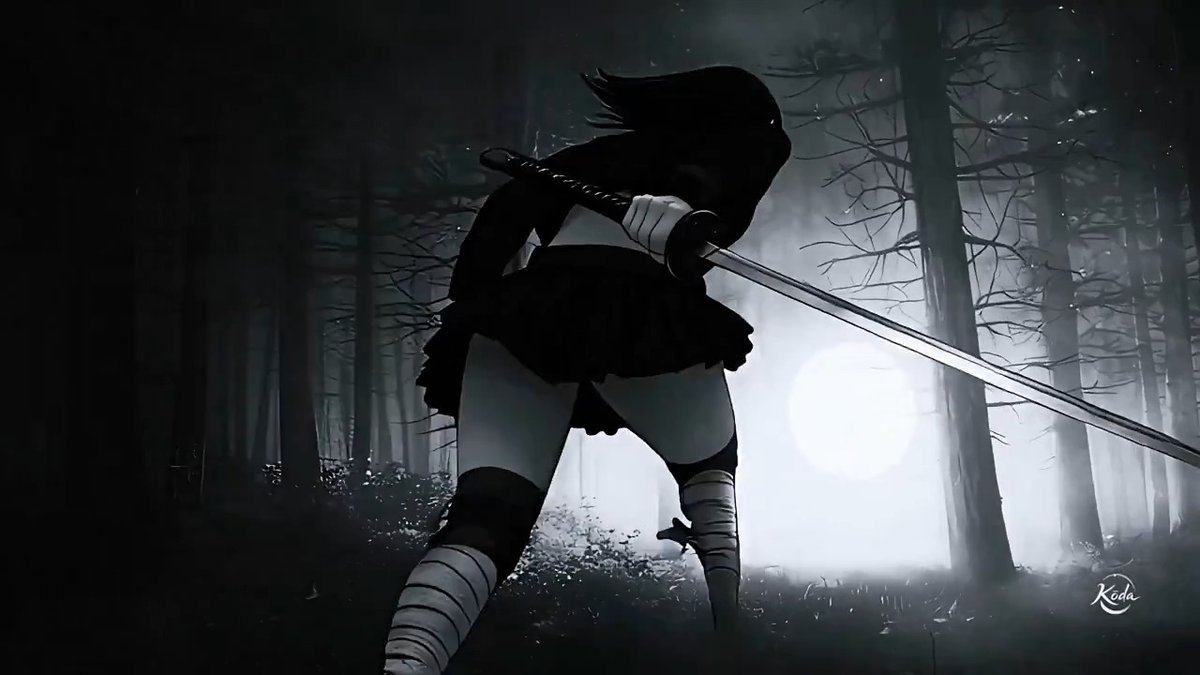 Ninja Fights Horned Creature