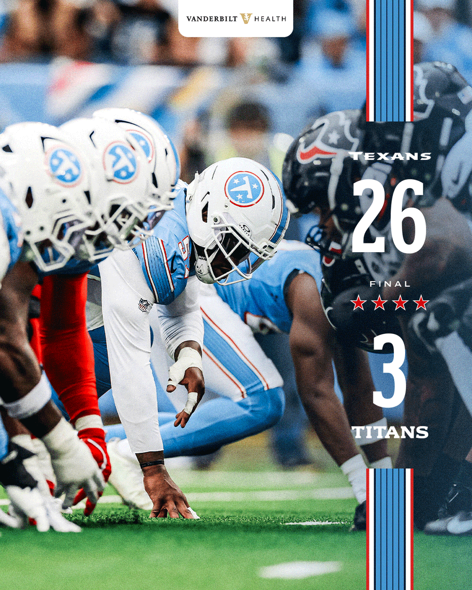Titans's tweet photo. Final

. @VUMChealth https://t.co/ksTXpZk16T