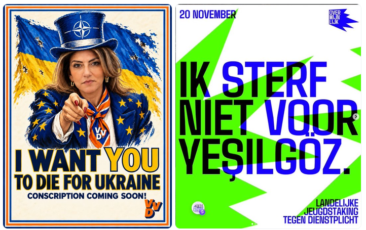 robertvdsalm's tweet photo. @gewoonmerels LANDELIJKE JEUGDSTAKING TEGEN DIENSTPLICHT 20 NOVEMBER @vredesbeweging_ @ewaldeng En laten we onze meiden inderdaad waarschuwen voor de defensie propaganda gericht op het promoten van 'militair feminisme' https://t.co/jbR7wcJ3Gz https://t.co/zpgAIC5ddq
