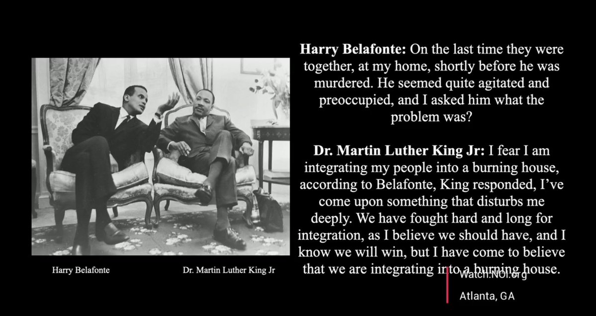 OfficialNOI's tweet photo. “I fear I am integrating my people into a burning house.”—Dr. King

~@minishmael 

#HDOA26 #Farrakhan https://t.co/nsYs3ltHk3