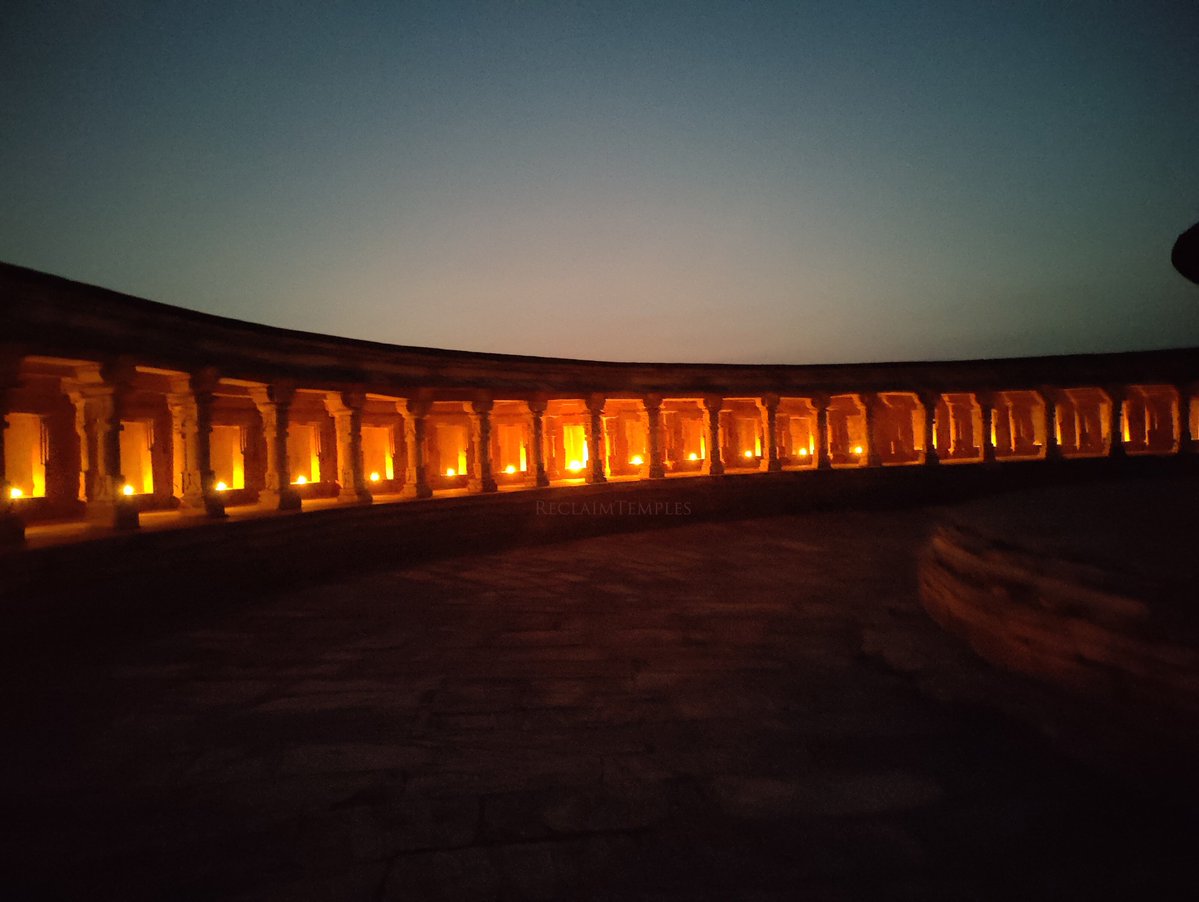 ReclaimTemples's tweet photo. On the sacred night of Amavasya, 10 Oct 2026, Vimal (Chairman, ReclaimTemples) along with others, performed and restarted the Yogini worship at the ancient Chausath Yogini Mandir, Mitaoli, Madhya Pradesh.

On the auspicious day and hour, a long-interrupted tradition was lit again. The worship of the Yoginis and their temples, will be revived across Bharat.

Follow for updates.

#ReclaimTemples