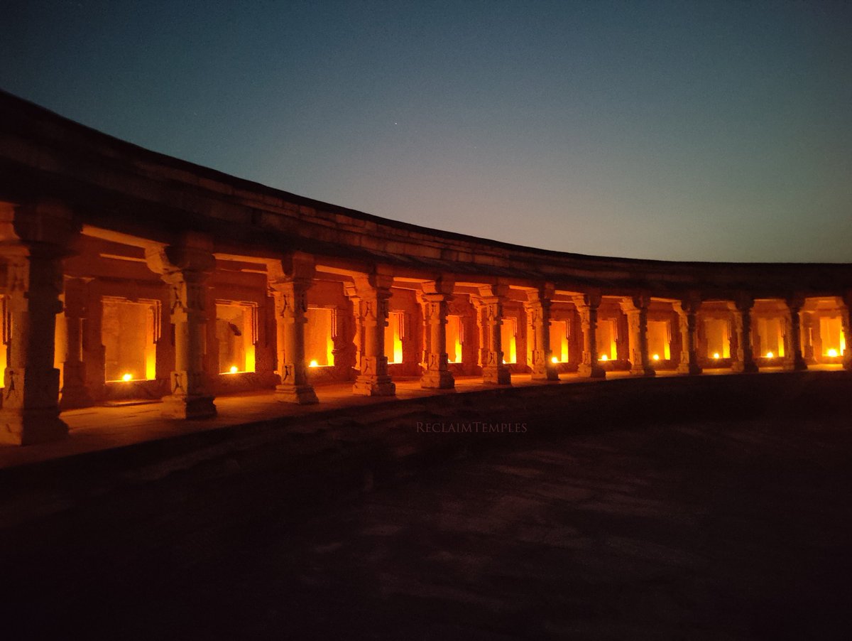 ReclaimTemples's tweet photo. On the sacred night of Amavasya, 10 Oct 2026, Vimal (Chairman, ReclaimTemples) along with others, performed and restarted the Yogini worship at the ancient Chausath Yogini Mandir, Mitaoli, Madhya Pradesh.

On the auspicious day and hour, a long-interrupted tradition was lit again. The worship of the Yoginis and their temples, will be revived across Bharat.

Follow for updates.

#ReclaimTemples