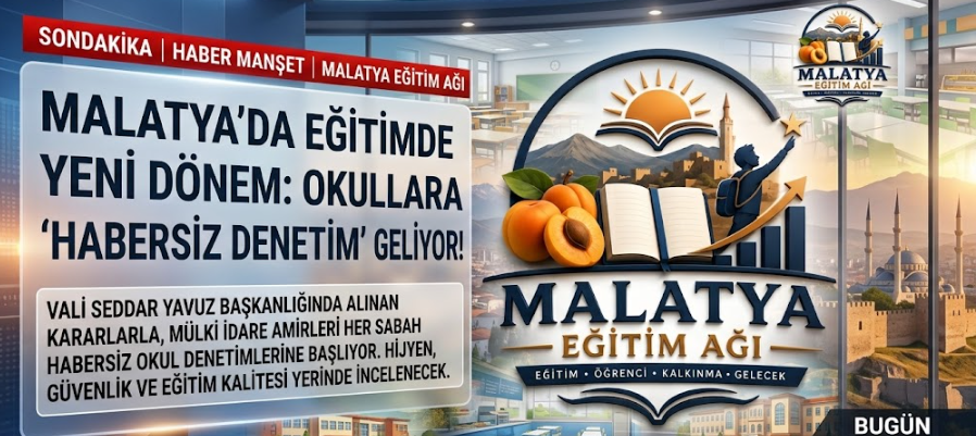 malatya_egitim's tweet photo. Malatya’da eğitimde habersiz denetim dönemi başlıyor!

Valimiz Sn. @SeddarYavuz talimatıyla mülki amirler her sabah okullarda denetimde. Kantin hijyeni müdürler için temel performans kriteri oldu.
🔗 https://t.co/qYOyUXfaMC

#MalatyaEğitimAğı #Malatya #OkulDenetimi #SeddarYavuz https://t.co/gypWWJEwgN