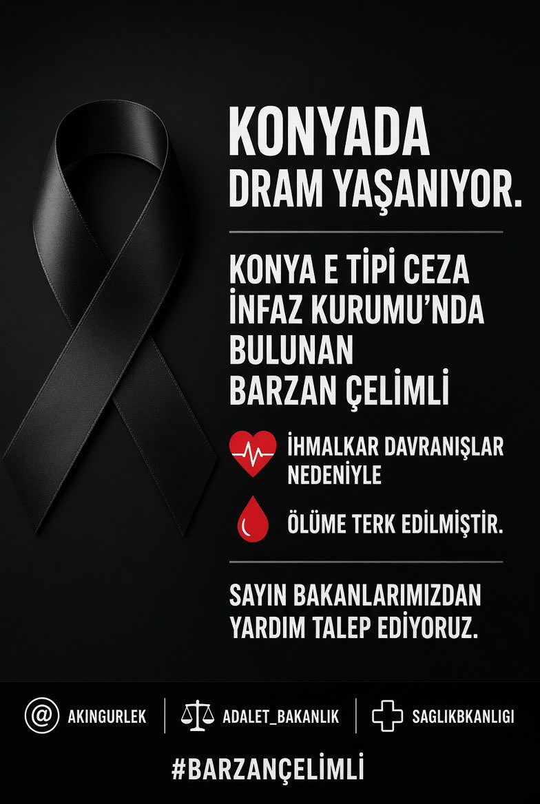 user3649901's tweet photo. ZAMAN DARALIYOR İNSAN HAYATI STATÜYE SUÇA VE CEZAYA GÖRE ÖLÇÜLEMEZ GENCECİK BİR CAN SÖZ KONUSU DAHA NE KADAR GÖRMEZDEN GELİNİLEBİLİR??!!! #BARZANÇELİMLİ @adalet_bakanlik @saglikbakanligi @Akingurlek_ https://t.co/nZnOdNck5b