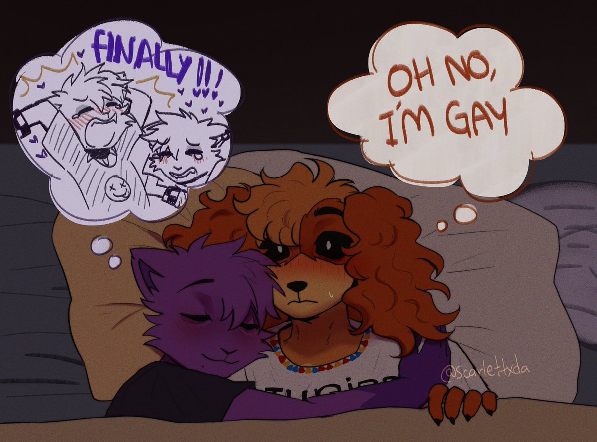 scarlettxda's tweet photo. them core again ✨

#DayNap #Catnap #Dogday #SliceofCrittersAU #SmilingCrittersAU https://t.co/ktq6vmlFvM
