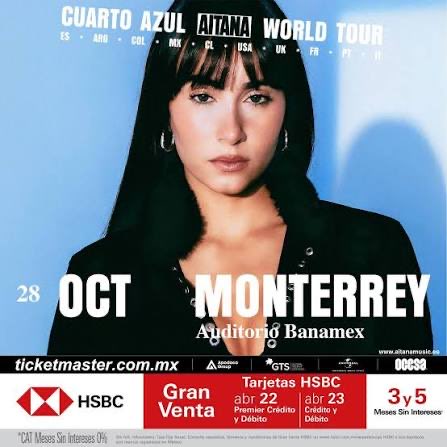 Alpha_tourA's tweet photo. CUARTO AZUL WORLD TOUR
🏟️| Auditorio Banamex, Monterrey  🇲🇽

28/10: Entradas disponibles: 86/8.200 (-345) 

🎫: https://t.co/FyJ1Zvfxfq https://t.co/U63pRSONnf