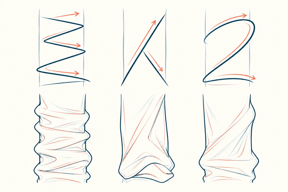 Swaylyx's tweet photo. Master fabric folds with three simple shapes! https://t.co/pSIrdoWLNO