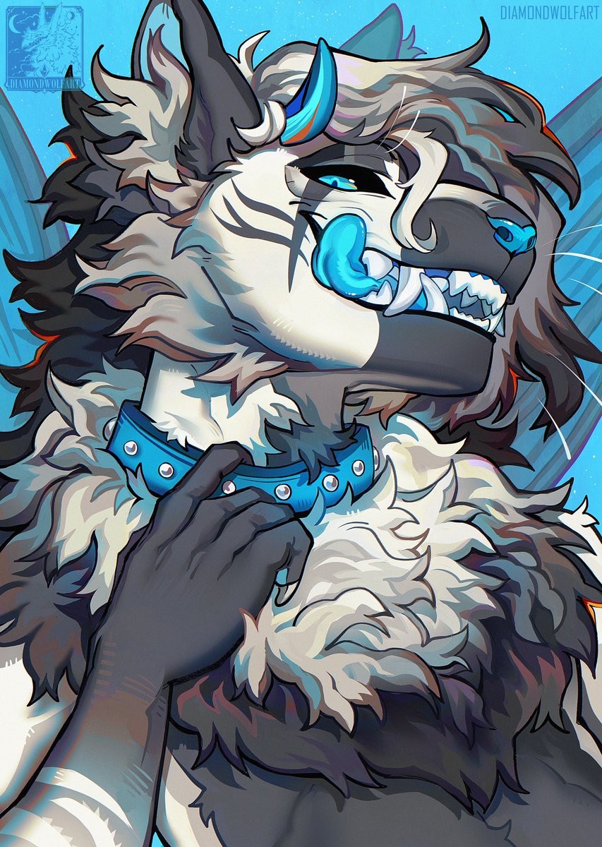 diamondwolf_art's tweet photo. Portrait for Obsidian https://t.co/zDcC3cANES