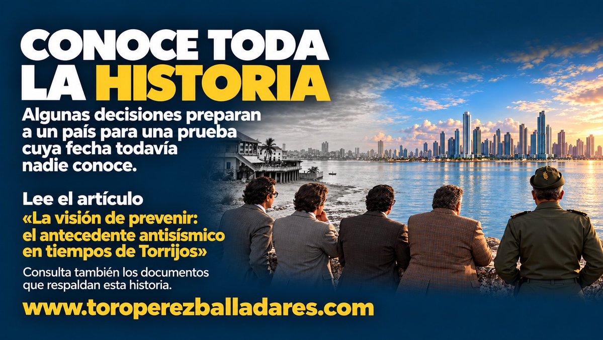 PerezBalladares's tweet photo. El sismo del 9 de octubre recuerda el valor de prevenir. Hoy, a 58 años del golpe del 11 de octubre, recordamos a los ingenieros que impulsaron un código antisísmico con respaldo gubernamental en tiempos de Torrijos. Lee la historia aquí: https://t.co/zSOtC0AzwL https://t.co/0PXFlgGncY