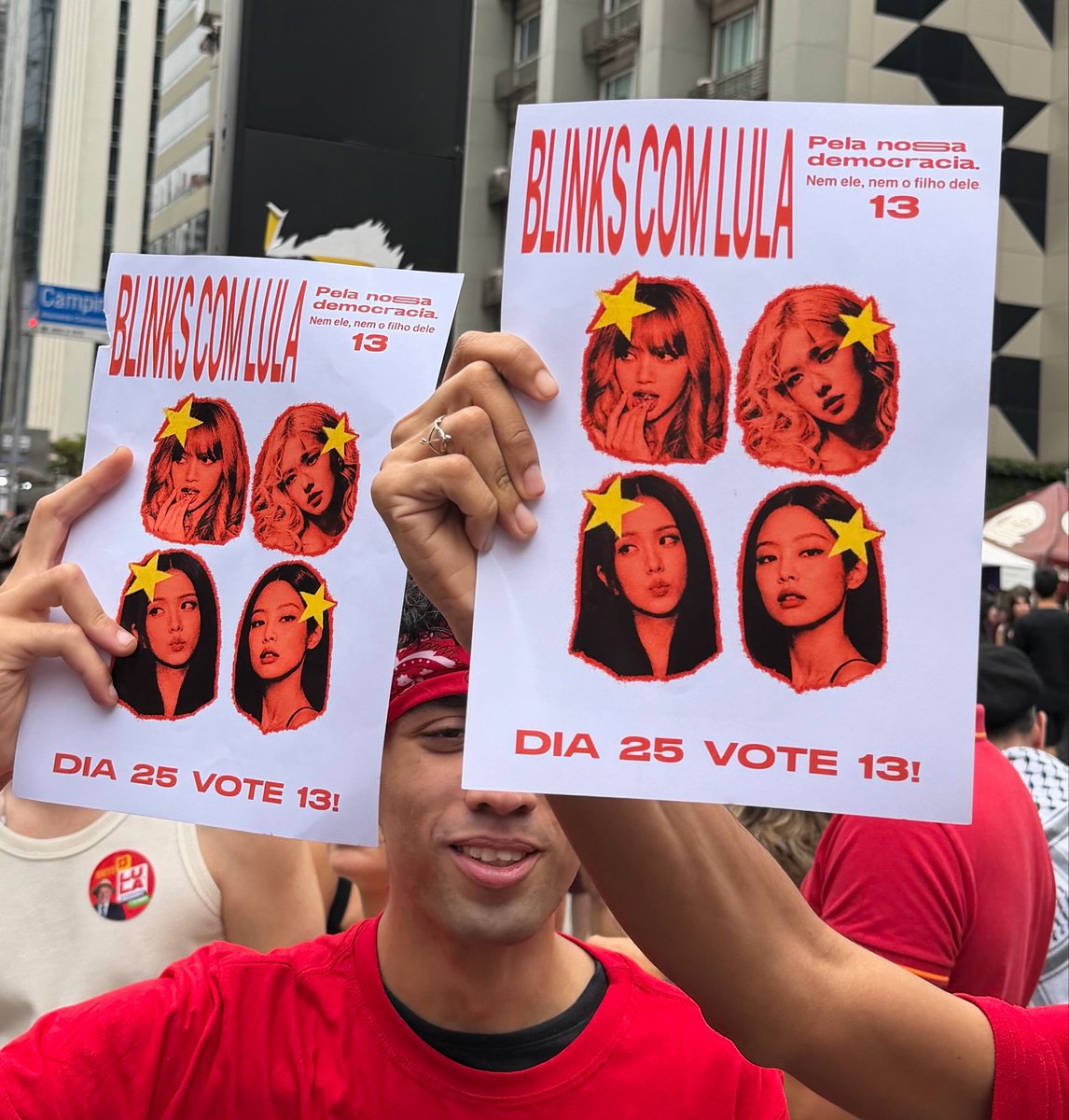 BLACKPINKBRASIL's tweet photo. Marcando presença ☝🏻💕

#FandomsNoMasp
#FandomsComLula
#LULANAPAULISTA https://t.co/ehvPrdcdSN