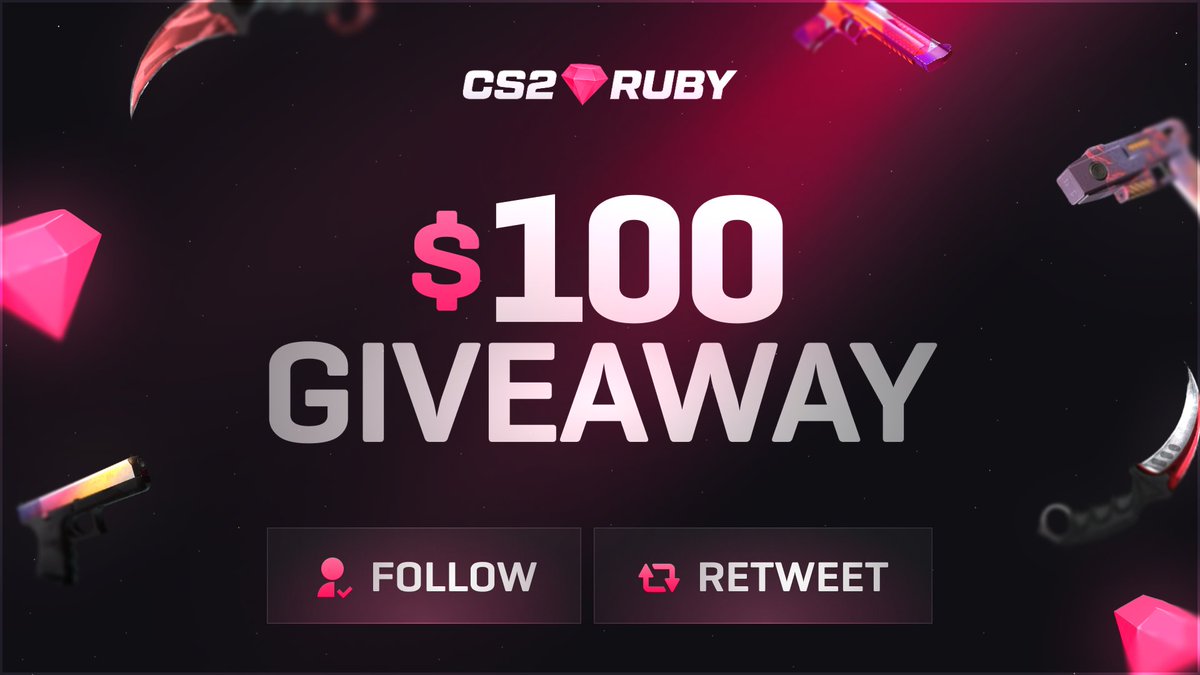 HqtefulRewards's tweet photo. The owners of Upgrader &amp; RustMagic are happy to announce their newest project "CS2Ruby" 🥳

$100 Giveaway to celebrate 🎁

- Follow @HqtefulBets &amp; @CS2Ruby 
- RT &amp; Tag a friend

Picking winner in 7 days! ⏰ https://t.co/6wELCweITz