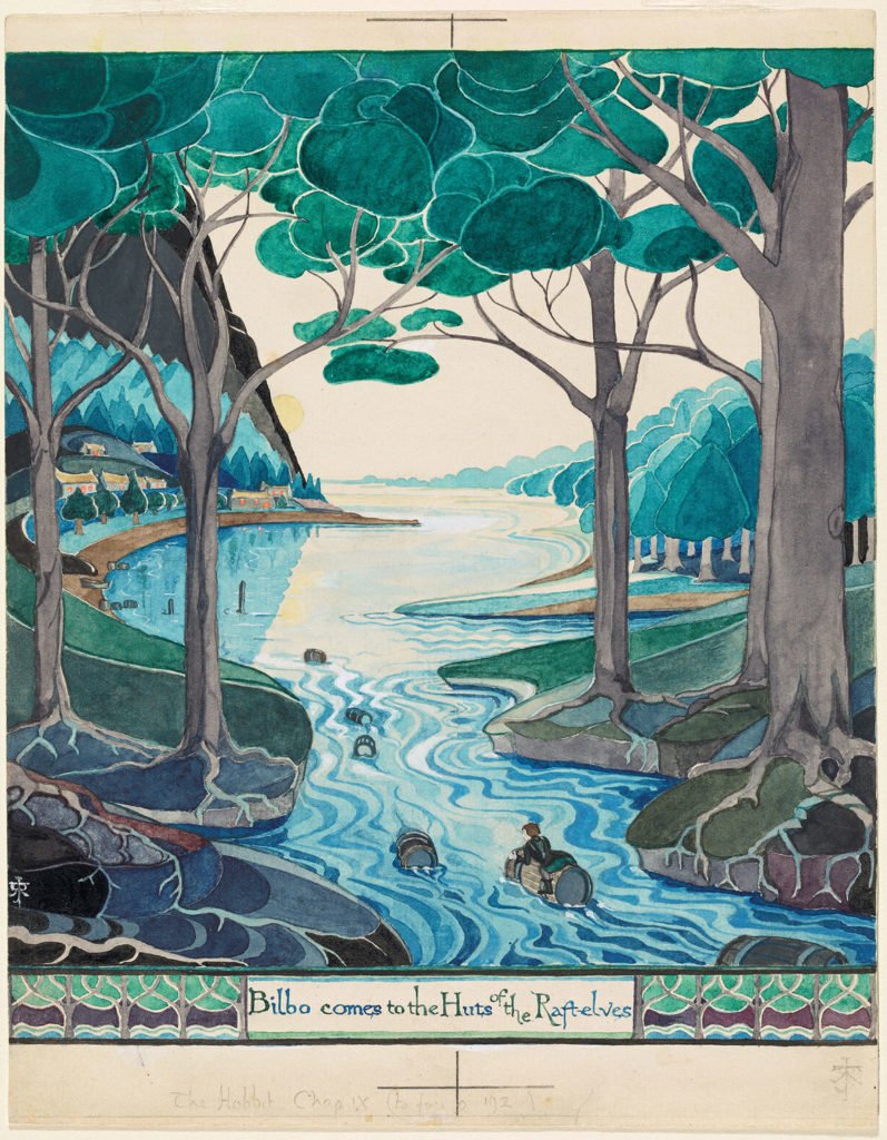 SciFiArchives's tweet photo. J. R. R. Tolkien’s Illustrations for 'The Hobbit' https://t.co/5YQRZ6F2kK