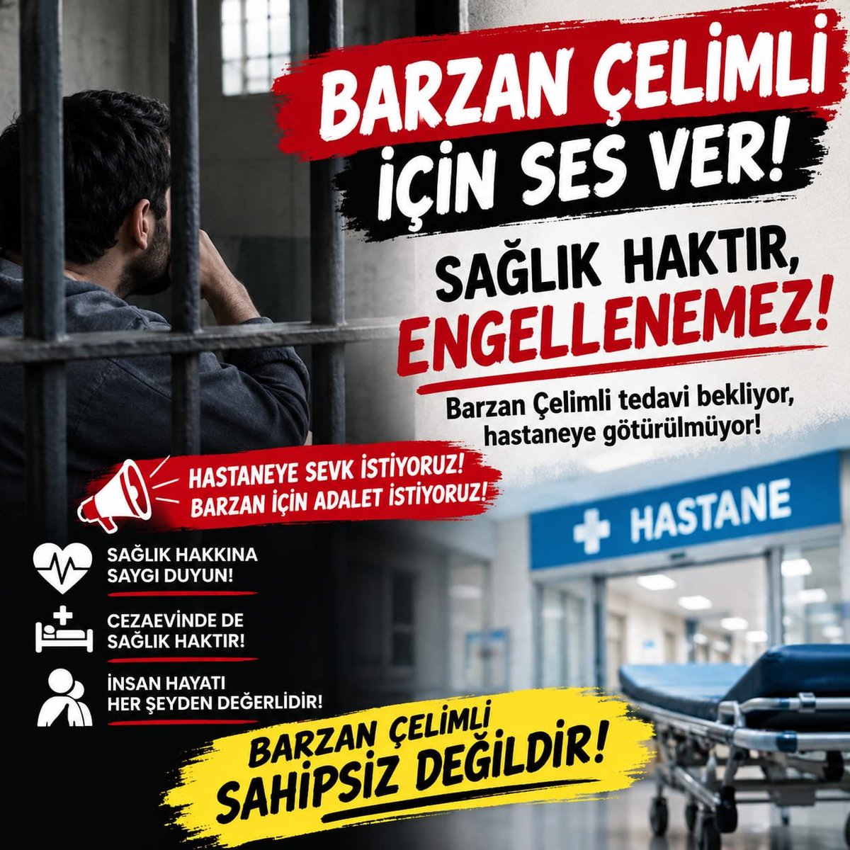 malizmep's tweet photo. #barzançelimli SAĞLIK HAKKINA SAYGI DUYUN İNSAN HAYATI HERŞEYDEN ÖNEMLİİİİİİ https://t.co/sm6r8SXITw
