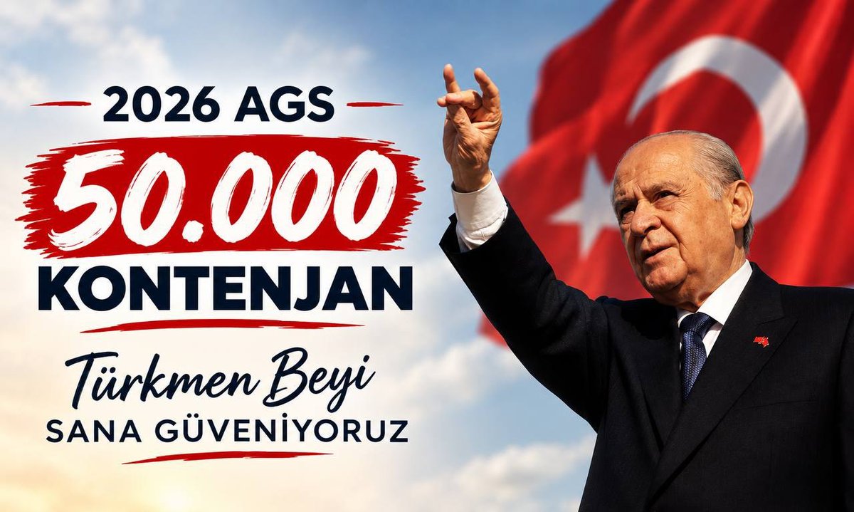 CakirogluSlck's tweet photo. Devlet adamlığı vakarıyla bizlere her zaman umut aşılayan bilge liderimiz Sayın DEVLET BAHCELI’ye saygılarımızla. Sizin desteğiniz güçlüdür, 2026 AGS. @dbdevletbahceli @PrfDrFilizKilic @MHP_Bilgi @MhpTbmmGrubu #TürkmenbeyiAgs50Bin https://t.co/DkzJm9mHfj