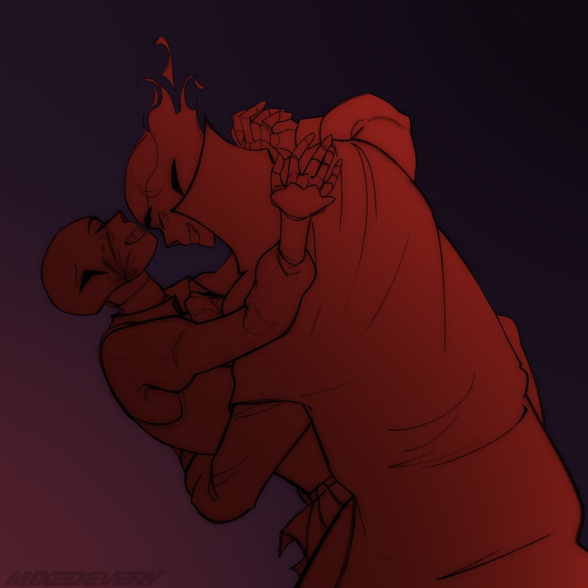 Mom_burned's tweet photo. Inkre is so cute, in the arms of his beloved vampire's dance🧛‍♂️👨‍🎨

#ErrorInk #ErrorSans #InkSans #UndertaleAU #VampireAU

🎃 https://t.co/pbphRnQNvM