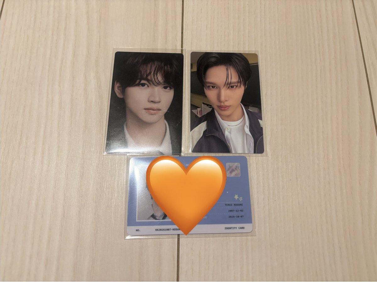 ko1keyz_m's tweet photo. KO1KEYZ KR PHOTO DIARY ver

【譲】
トレカ 加藤、安部

【求】
同種 小野

郵送にて取引希望です📮

初期傷気になる方はご遠慮ください。

#KO1KEYZ交換 https://t.co/AzisjtWAQX