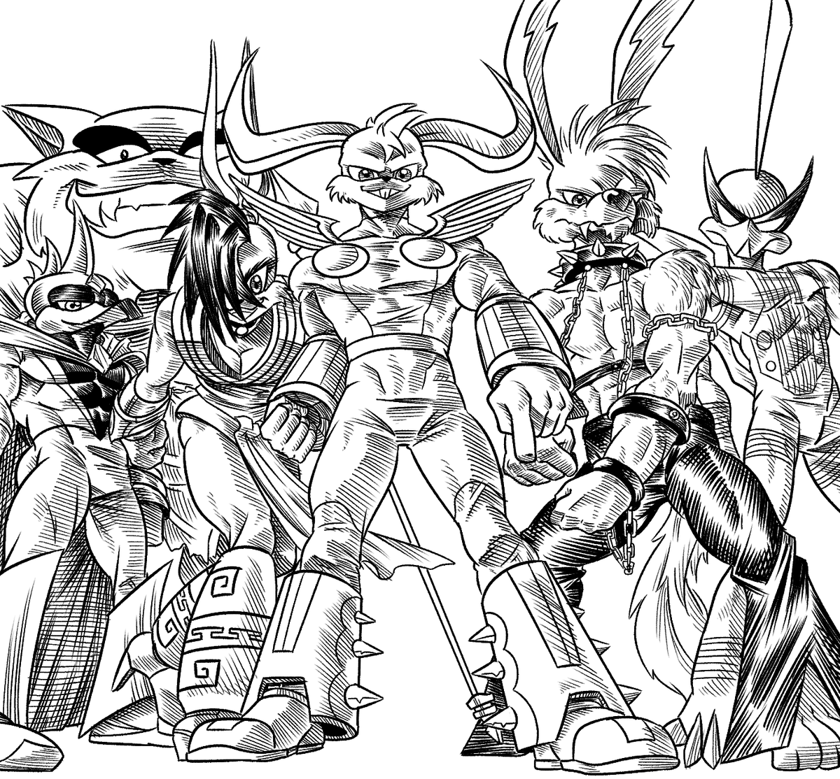 PbBancb0's tweet photo. #loonatics from Earth-3 (aka the universe where they're all evil), that or just "my redesigns"
#fanartㅤㅤㅤㅤ https://t.co/ebn8o9UQCb
