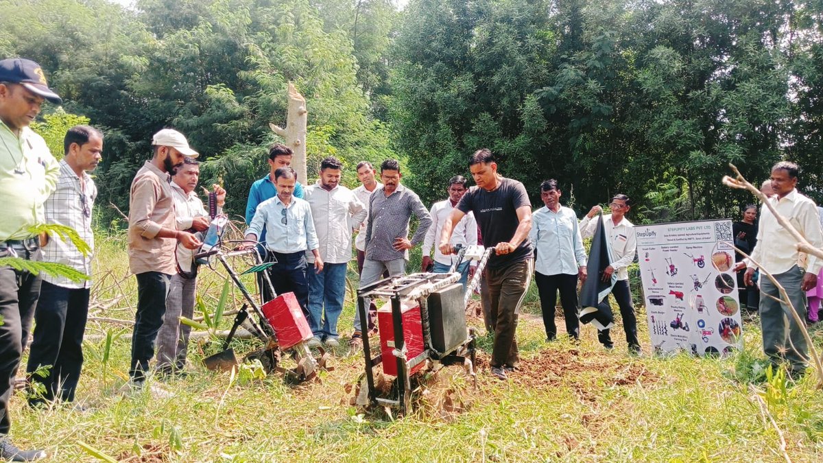 stepupify's tweet photo. Gujarat Update 🌱 STEPUPIFY empowers women farmers with smart, battery-operated agri tools in Songadh, Tapi! Thanks, Sparsh Social Foundation. https://t.co/oIbyrbusKO