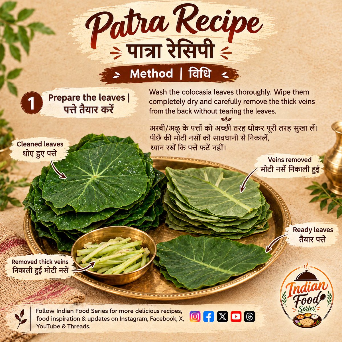 indian_food_srs's tweet photo. 🌼 Navratri Series | Gujarati Patra 💚
Part - 1

Enjoy the delicious taste of traditional Gujarati Patra! 

#NavratriSeries #PatraRecipe #GujaratiFood #IndianFoodSeries #TraditionalSnacks https://t.co/Js076dtRWH