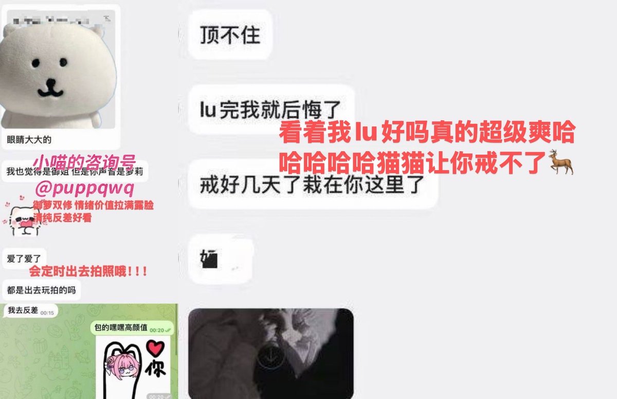 puppqwq's tweet photo. 《我也觉得是御姐但是你声音是萝莉》猫猫御萝双修超级好看什么风格都可以驾驭看p2真的补差价了好多次可以放心入支持无期限补差价升级颜值超级高p4是视频11截图哥哥直接找我下了一小时⚠️：业务需要先入门才接咨询直接推特私信我or像p1这样➕qq3104394380发口令30后续补差价入门哦（回复快qq空间有美照） https://t.co/FJP5XSiRRC