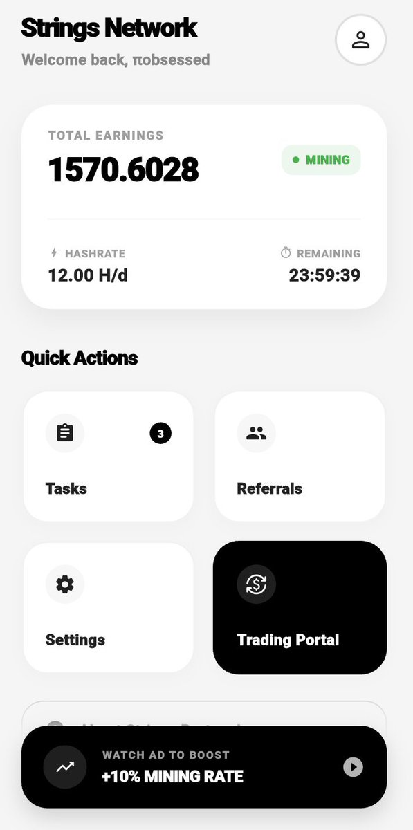 Alvi140225's tweet photo. Day 40 mining #StringsNetwork ⛏️ 

Devs: based in US 🇺🇸
Max Supply: only 1 Billion 
Age: only 1 month and 10 days old
NO Ads ☺️

We are so early! 🔥
Join Link: https://t.co/8DIKWPFbig

My telegram community link👇
https://t.co/V0o3KtWdkN
https://t.co/V0o3KtWdkN https://t.co/AkpaIAngXL