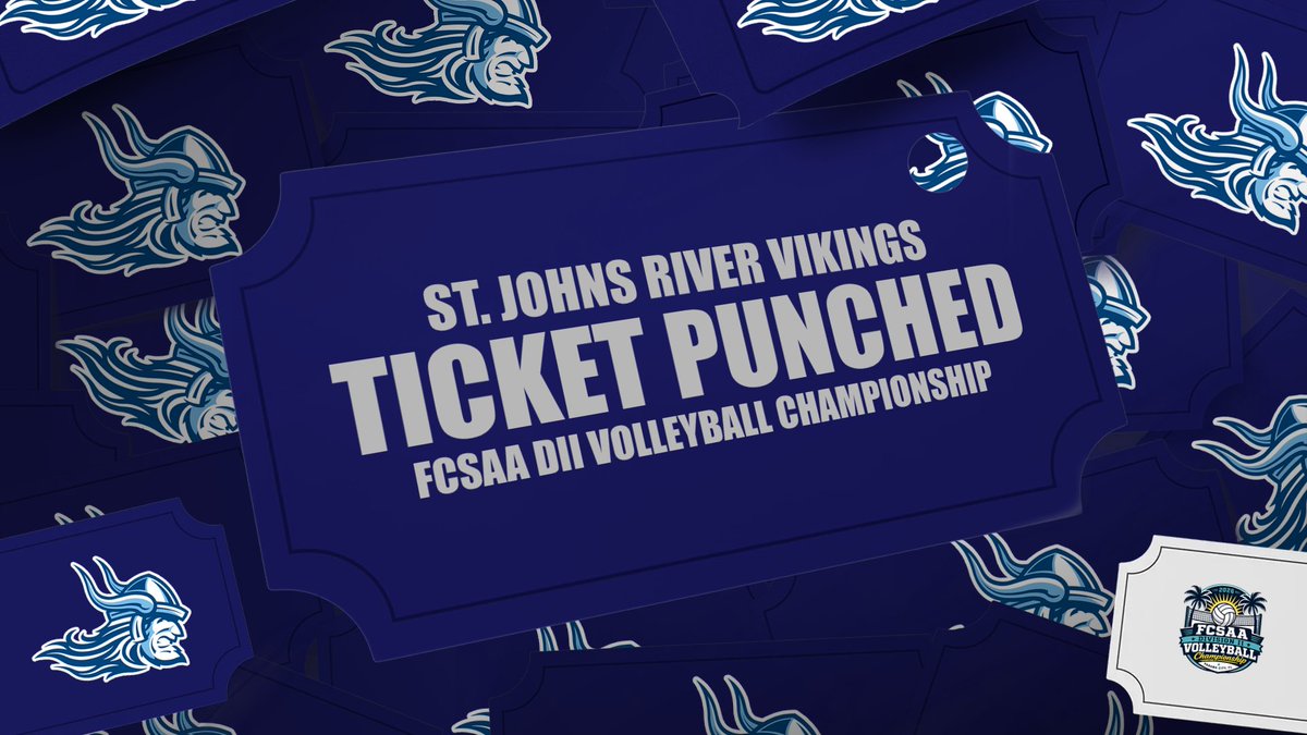 TheFCSAA's tweet photo. With weekend results in the books, two more schools can make reservations for Panama City. 

The defending champs are in! St. Johns River will have the opportunity to defend its title at next month’s FCSAA DII Volleyball Championship. 

#Road2CedarRapids https://t.co/m1JdFFYgCz