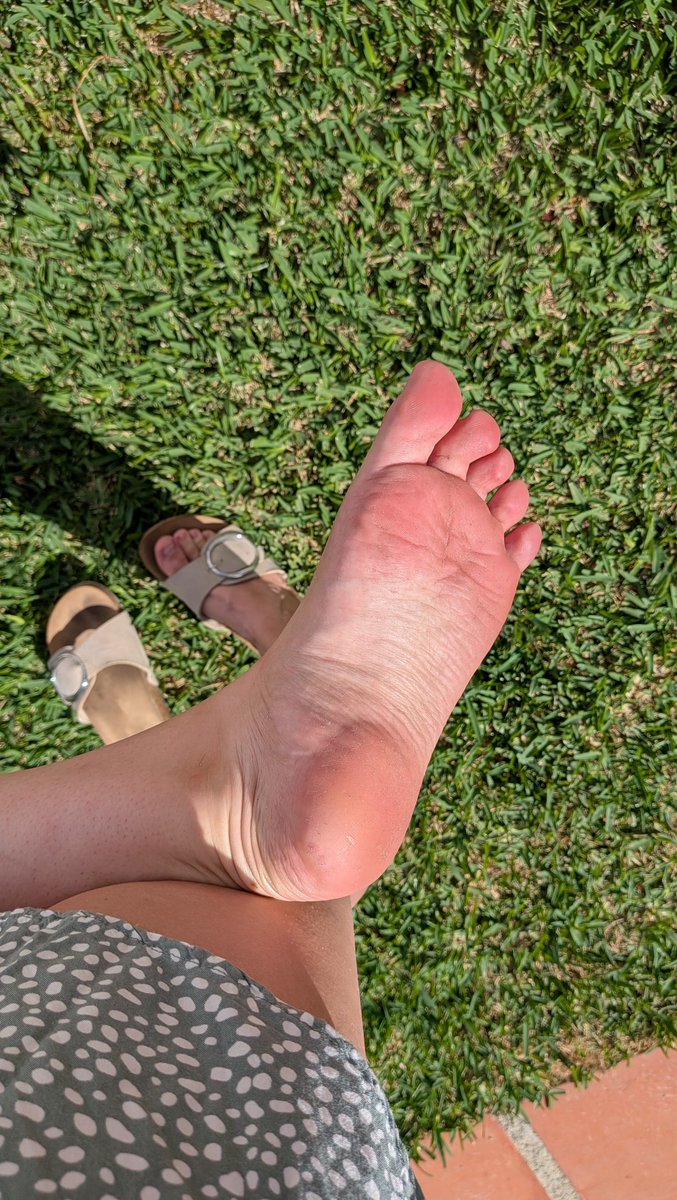 laraxnoll's tweet photo. Meine Sohle genießt die Sonne, während du sie nur bewundern darfst. ☀️👣

Na los, Fußboy. Schreib deiner Göttin und sag ihr, wie sehr du diesen Anblick liebst. 

@modelssecret_ https://t.co/qXYTydKf57