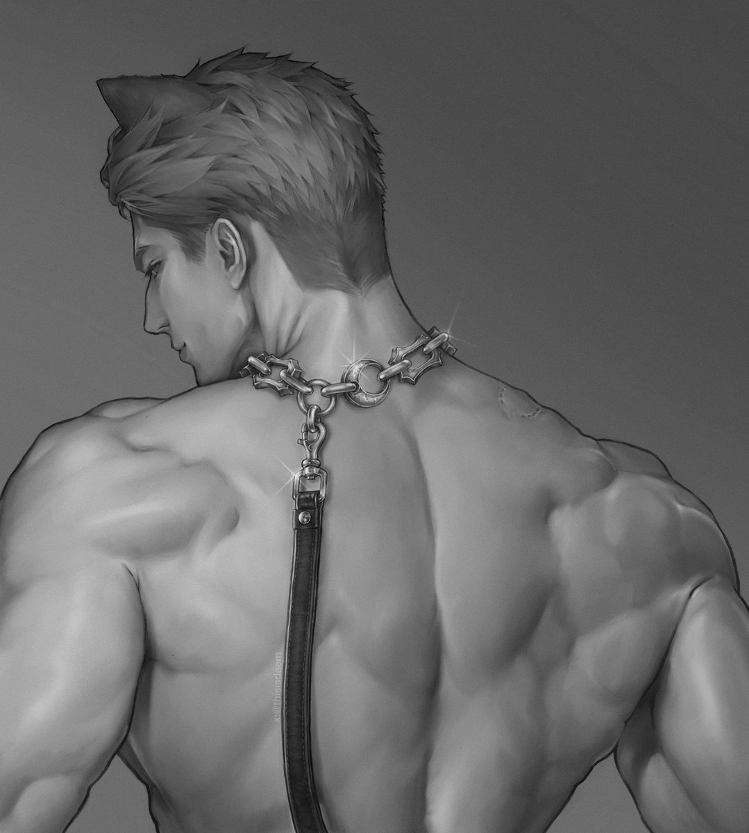 thisisdaem's tweet photo. He just wants to show off his new, pretty jewelry 🦮

(Light/shadow study)
#全世界都爱敖尹 #ValkoIsLoved #BringValkoBack https://t.co/6KSJRislFY