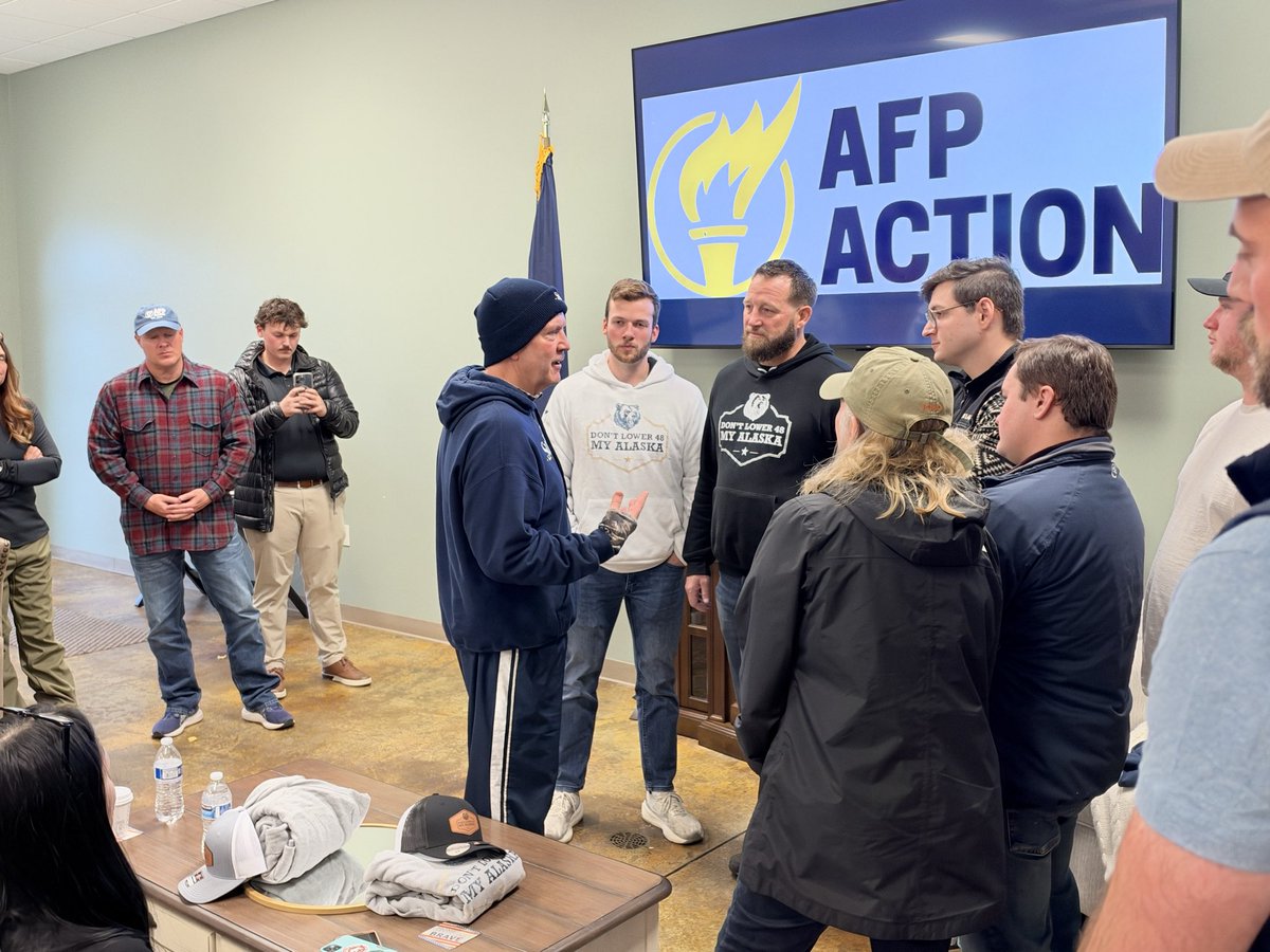 AFPAction's tweet photo. Check out our teams in action in Michigan for @MikeRogersForMI and the Alaska crew with @DanSullivan_AK! 💪

Less than 25 days. AFP Action is wasting no time. https://t.co/mhR6Z6XLod