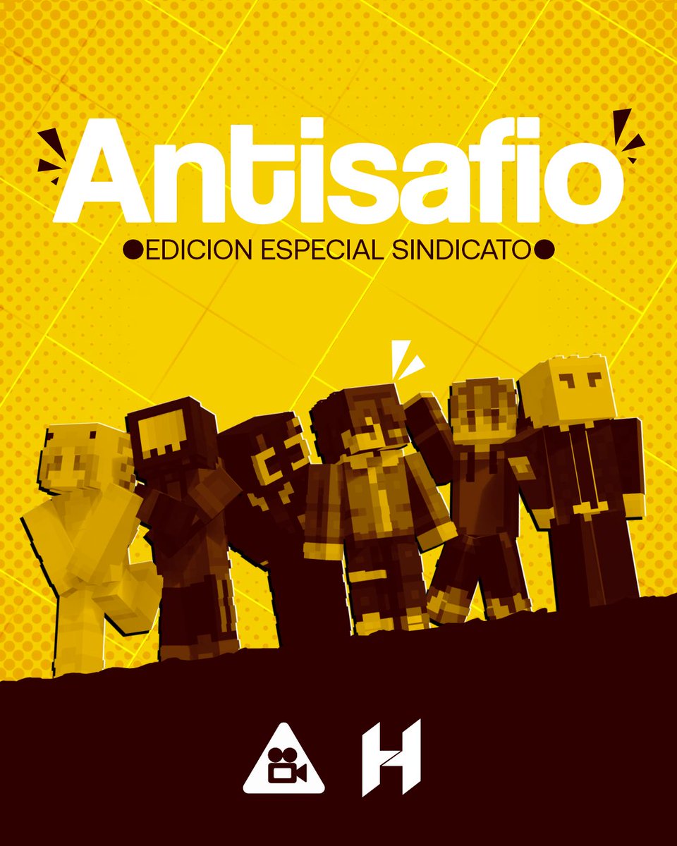 sindicadou's tweet photo. ⚠️ ⸻ ¡Bienvenidos a 𝗔𝗡𝗧𝗜safio!
Un servidor parodia que durará la semana entre el 17 y el 24 de Octubre. 

➤ Solo en El Sindicato. https://t.co/GkC3MZCvvs