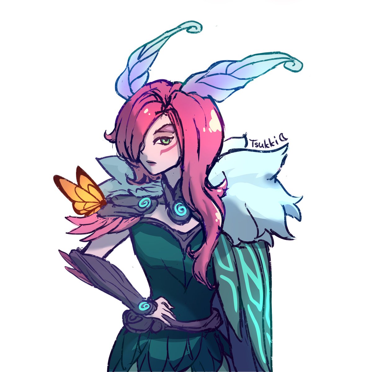 potetotsukki's tweet photo. Day 11 - Elderwood Xayah
#leagueoflegends #skintober #fanart https://t.co/C3RYBcCd1V