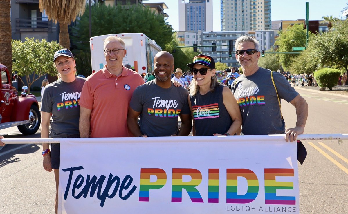 katiehobbs's tweet photo. Happy pride, Phoenix! 🌈 https://t.co/oqG1VxWGHn