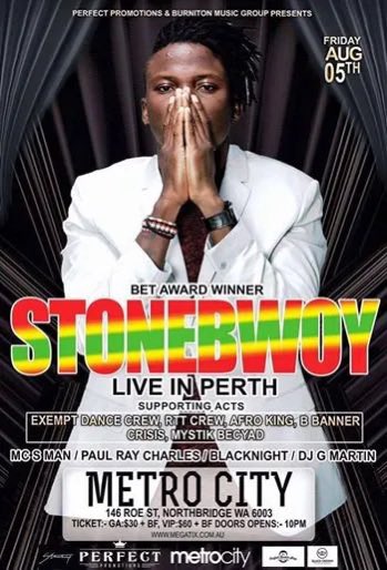 richdudegh_'s tweet photo. Stonebwoy headlined the 2,000-capacity Metro City in Perth, Australia, in 2016 for his ‘Go Higher’ Tour, and he later returned to headline the same Metro City, Perth in 2023 for his ‘5th Dimension’ World Tour.

Stop lying! https://t.co/VxpYu5T6cn https://t.co/1OkvWtX1Cf