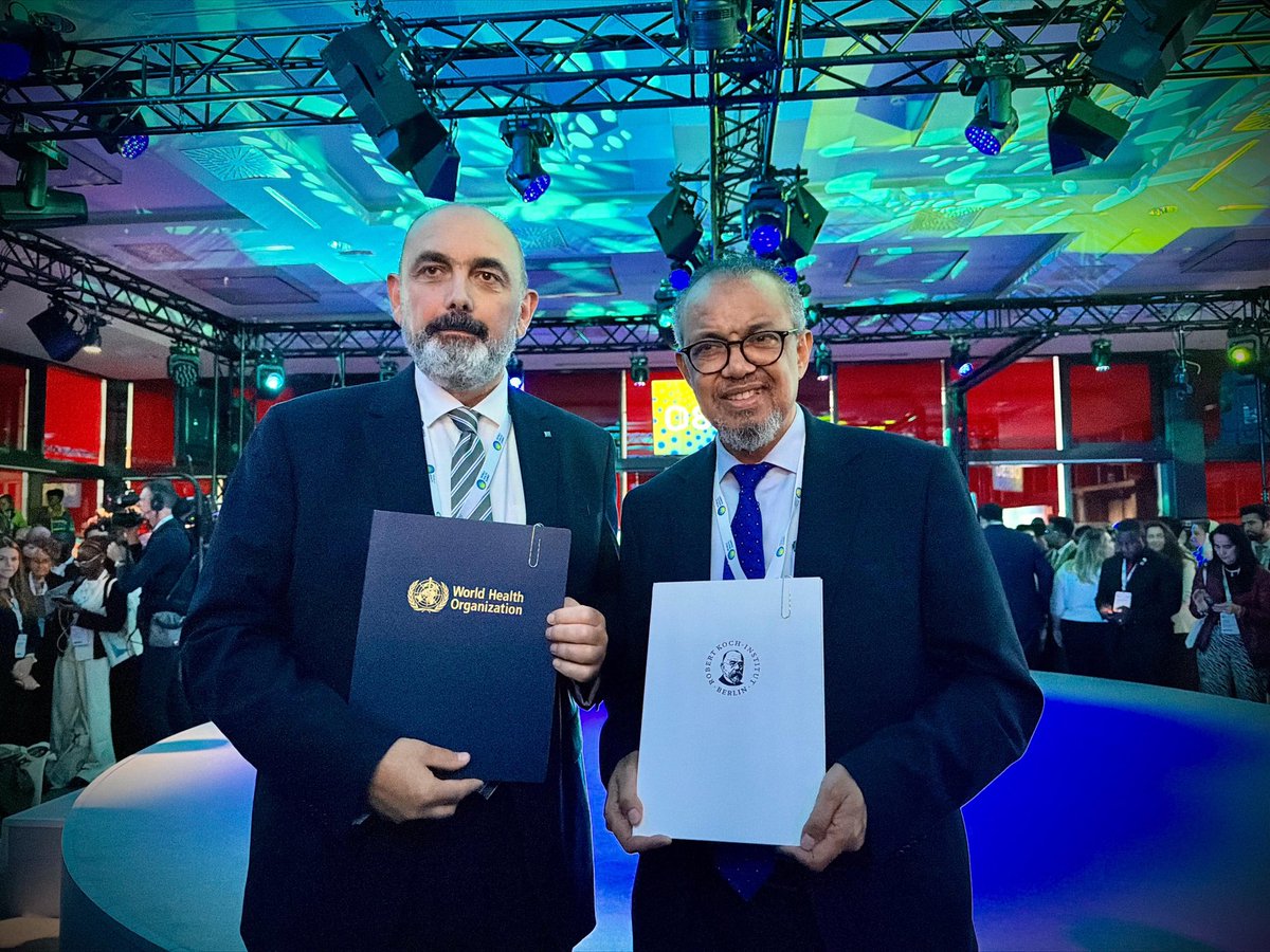 DrTedros's tweet photo. Nothing symbolizes #Germany’s support more than its hosting of part of @WHO right here in Berlin: the WHO Hub for Pandemic and Epidemic Intelligence.

At the #WHS2026, I reiterate our ambition that, through this Hub, by 2030, every country will be able to detect and understand any new health threat within 24 hours of its emergence
 
To get there, we will build on trusted digital foundations and harness new tools, including AI-powered simulation, to turn early signals into early action.
 
I thank Germany for its steadfast commitment and leadership, as well as our founding partners, the @rki_de and @ChariteBerlin for their continued support.

In a connected world, health security cannot be built country by country. It must be built together.