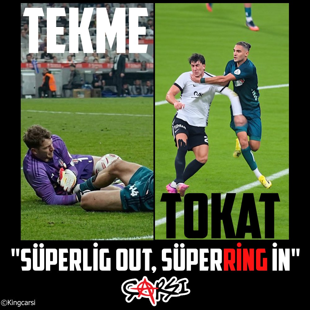 KingcArsi's tweet photo. "SÜPERLİG OUT SÜPERRİNG İN"