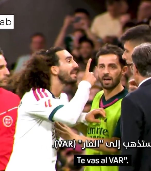 theMadridZone's tweet photo. 🚨 Marc Cucurella to referee after Vini Jr.’s red card: “I HOPE YOU GIVE THEM RED CARD TOO IF THEY TOUCH ONE STRAND OF MY HAIR.” @MMajeedX @DAZN_ES https://t.co/svJcNxm5Nx