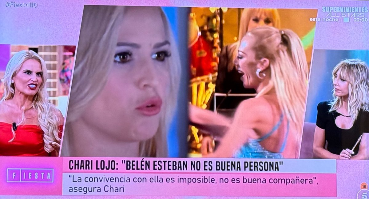 lostboy7808's tweet photo. Chari Lojo convivió con Belén Esteban y asegura que es muy mala persona. Hay que admitir que nadie habla bien de la potorra. Excepto sus paleros y quienes le tienen miedo. #Fiesta11O https://t.co/4gSnjwJCvf
