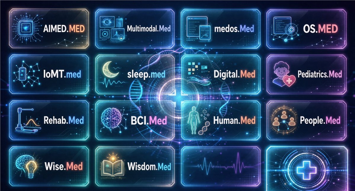 CotoYhgo's tweet photo. .MED DOMAIN LIMITED-TIME OFFER

Special Price: $11,111 per domain

⏳ Offer ends October 20, 2026.
One price. Premium medical domain names. Limited time.

Which one fits your vision?

#MED #Healthcare #MedTech #DigitalHealth #MedicalAI #Domains https://t.co/FoeUS72LFl