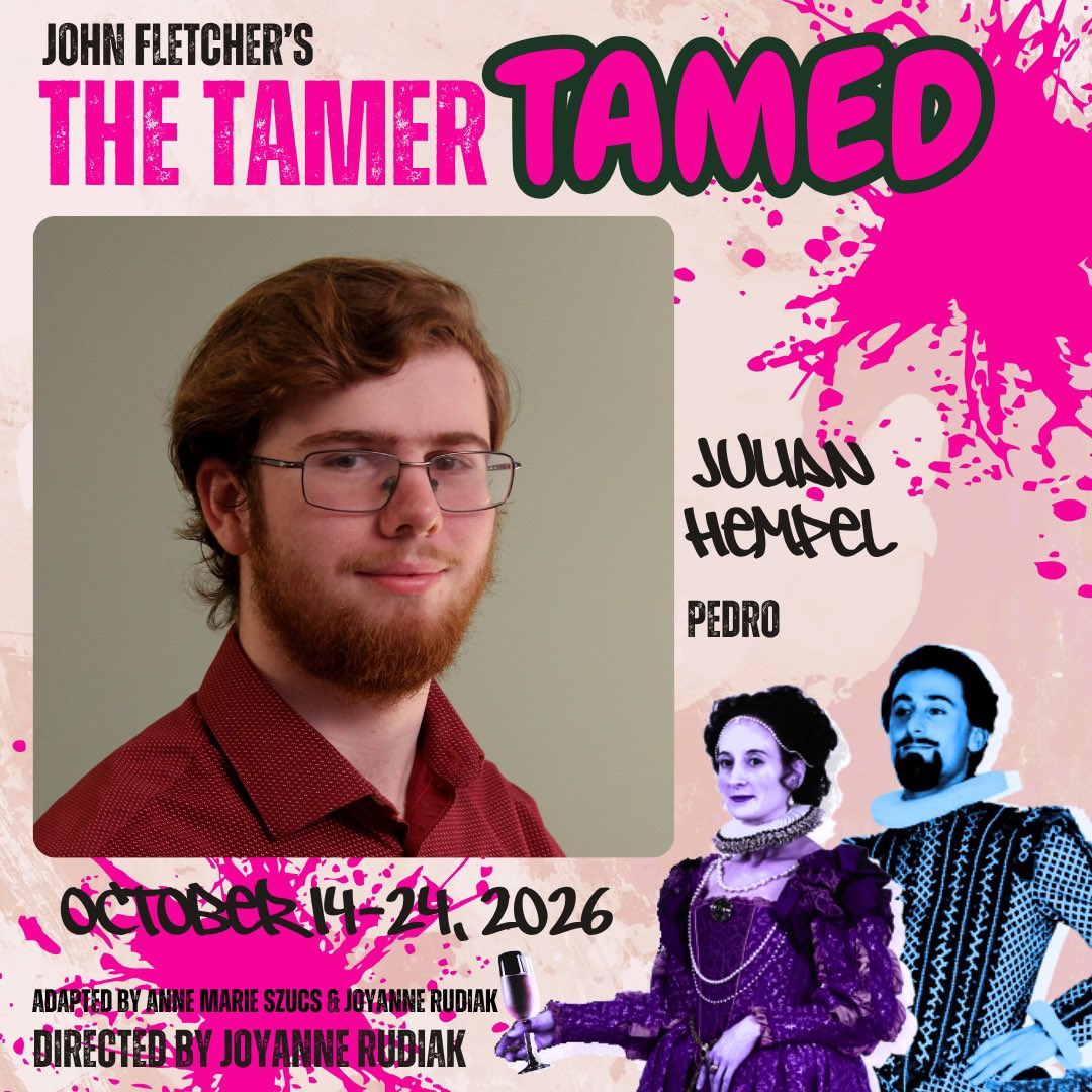WalterdalePlays's tweet photo. #yegtheatre #tamertamed #walterdaletheatre

THE TAMER TAMED
by John Fletcher
Adapted by Anne Marie Szucs and Joyanne Rudiak
Directed by Joyanne Rudiak
Onstage October 14-24, 2026
Tickets: https://t.co/SbbpgI2CIF https://t.co/mxwTXmOyiv