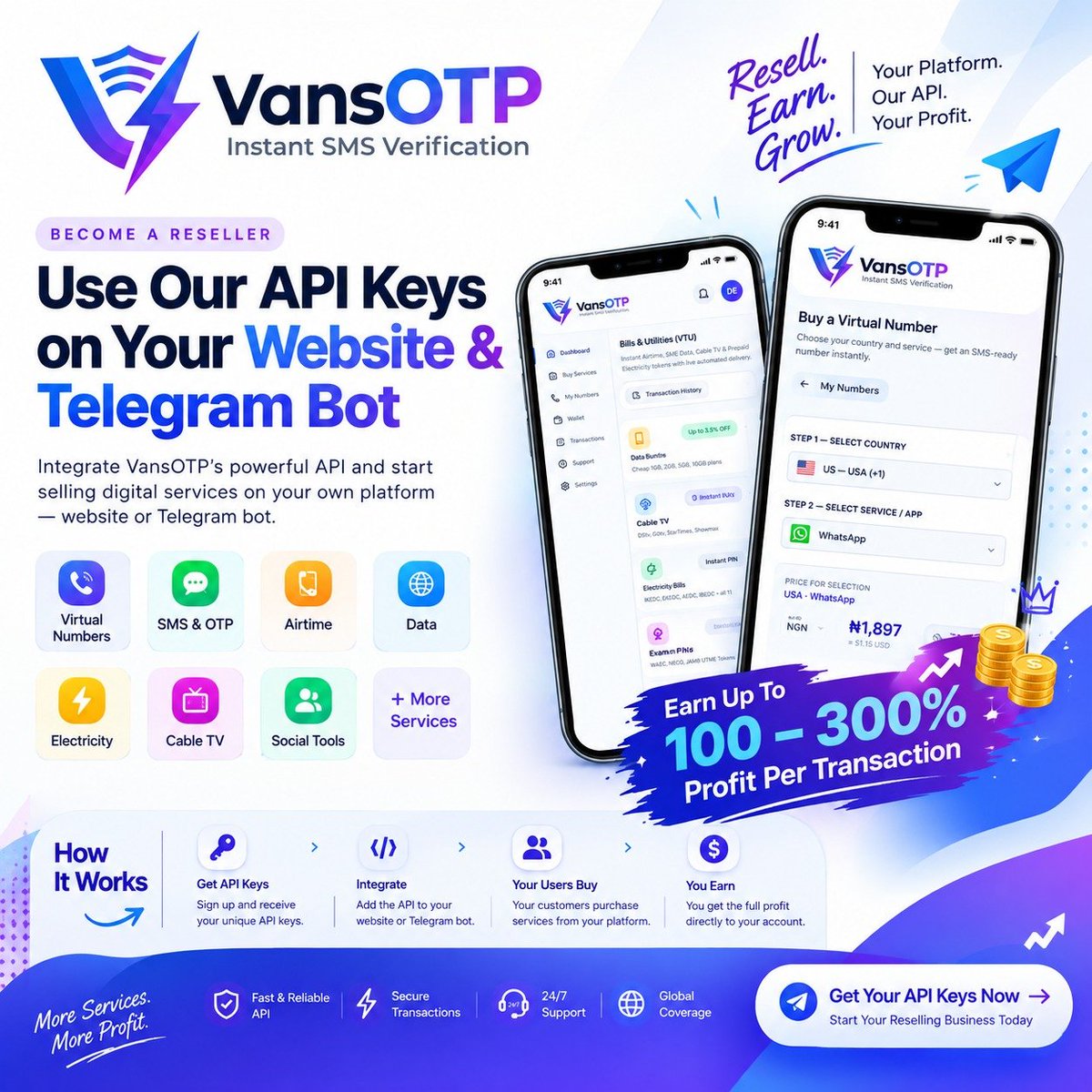 EvanswebHub's tweet photo. Visit https://t.co/bmoSdK9LKJ Today!

Sign up and generate your API Key 

And use it on your platform to sell virtual numbers etc

We will be launching soon to the public, be part of the early users and benefits from the Giveaways soon💯💯 https://t.co/OuShU13GyA