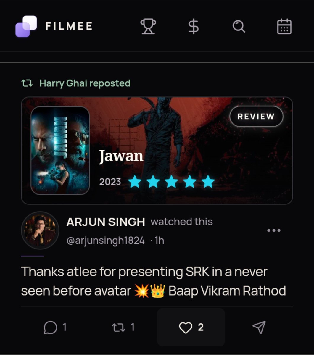 SRKforever_1's tweet photo. Perfect site for cinema lovers. U can easily track every movie’s release dates and get links to assets and trailer in one place. The box-office tracking is my favourite check day-wise collection easily and u can also give ur predictions. 
Don’t forget to check out this site 🤗 https://t.co/7pH3qIY2K0