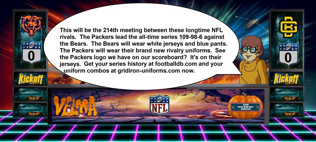 josh9180185266's tweet photo. Velma gives us the all-time series and uniform combos between these two teams. #Bears0Pack0 https://t.co/GZi5IMxmwh